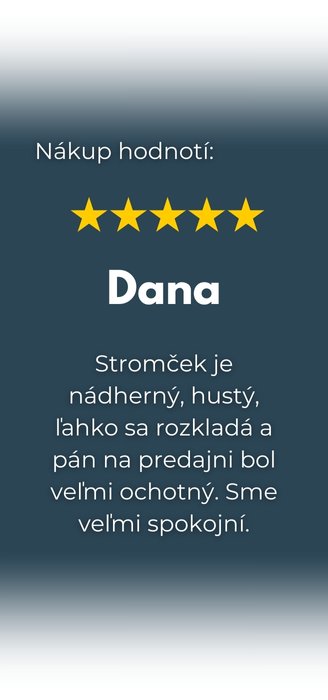 recenzia na umelý stromček - Dana